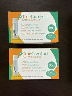 True Comfort Safety Lancets 30G, 100 count/Box