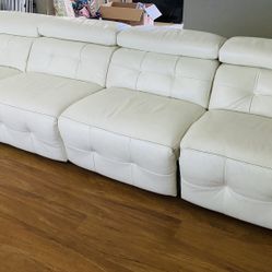 Leather White All Recliners Living Room 