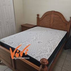 QUEEN MATTRESS WITH BOX SPRING 2PC. BED FRAME ISN'T AVAILABLE
