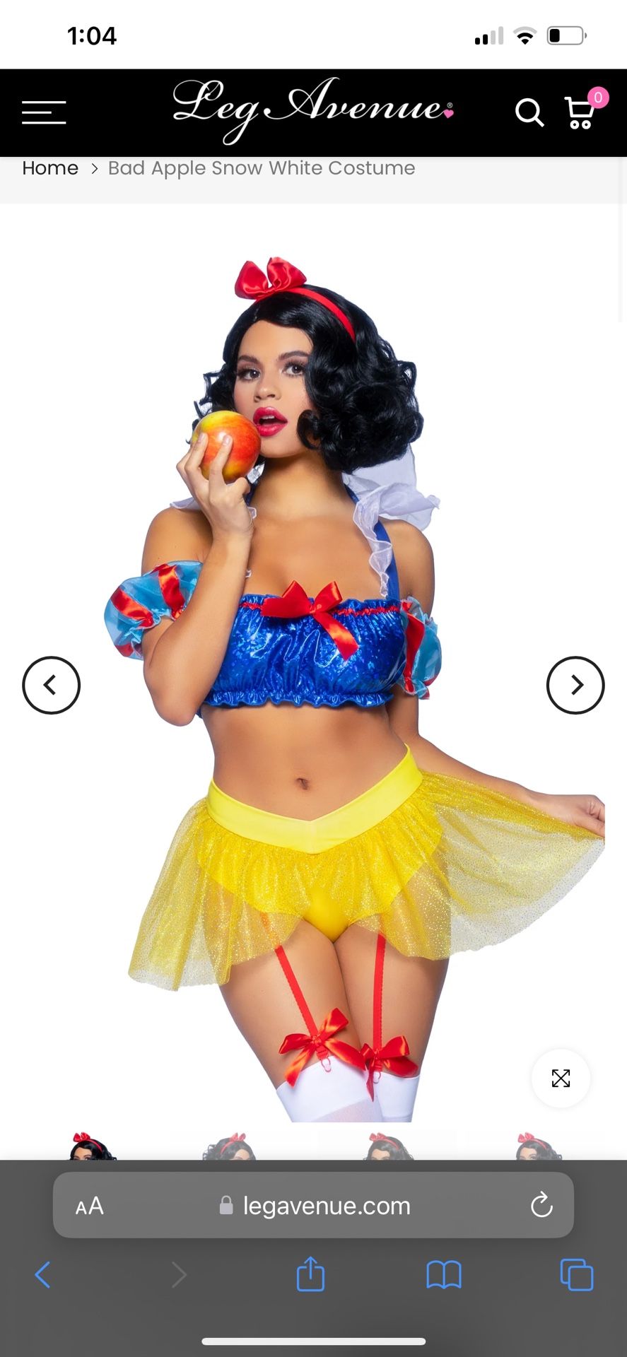 Leg Avenue Snow White Costume