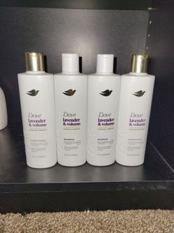 2 Shampoo And 2 Conditioner Dove Lavender And Volume Damage Therapy 12oz