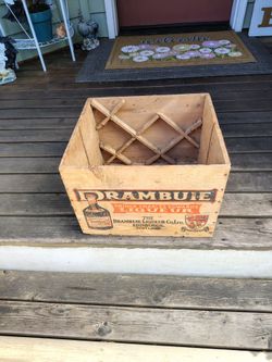 Vintage Drambuie Wooden Liquor Box