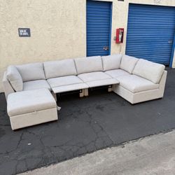 Thomasville Rockford 6-Piece Modular Sectional w/ 2 Power Footrests – Brand New w/ Tags