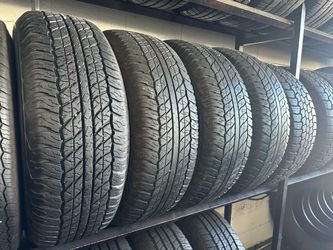 SET OF TIRE 265 70 17 DUNLOP 85% LIFE
