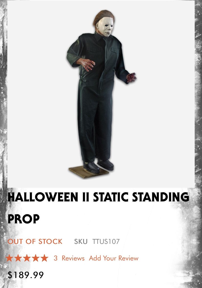 HALLOWEEN II MICHAEL MYERS STANDING PROP