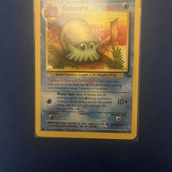 Pokemon Card - Fossil 52/62 - OMANYTE  - NM