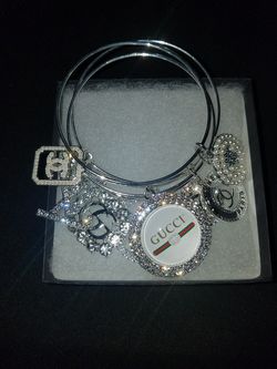 Luxury inspired bangle bracelet