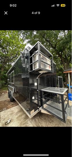 2025 BLACK 8x18 TURN-KEY FOOD TRAILER — NEW