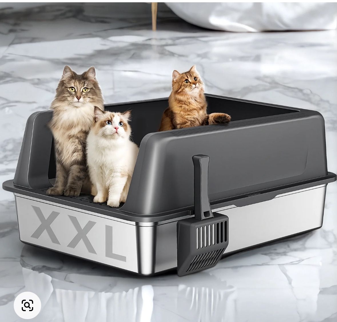 XXL Stainless Steel Litter box!