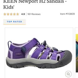 Keen Girl Children 12 Newport Purple 