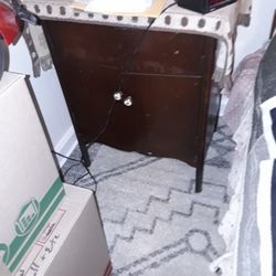 Old Cherry Record Holder Chest