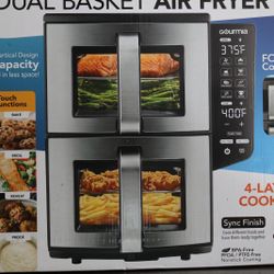 Dual Basket Air Fryer11 QT (Double Decker) Open box Never used