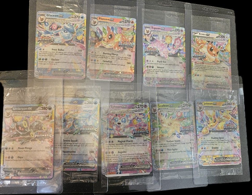 SEALED 9 CARD EEVEELUTION PRISMATIC STAMP PROMO!!