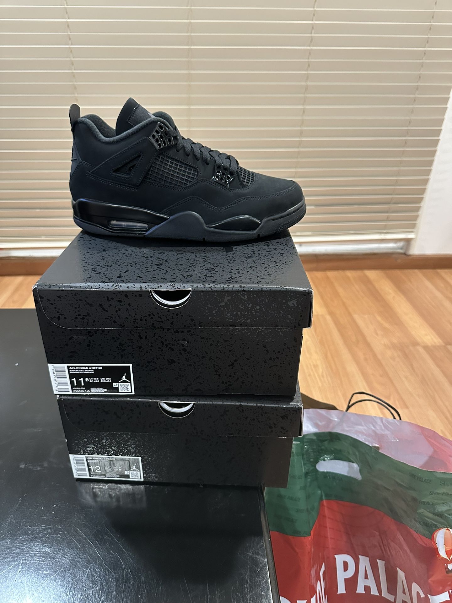 Jordan Black Cat 4s Mens size 8 and 12 