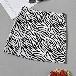 Zebra Striped Skirt 