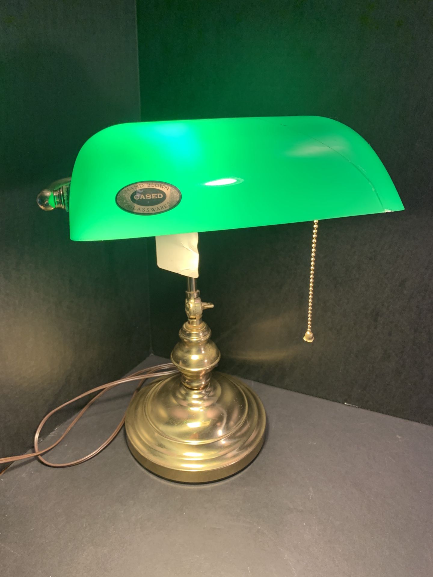 Vintage Banker's Lamp