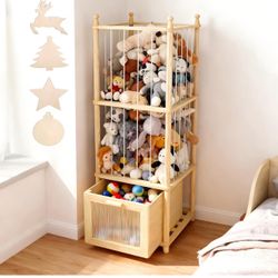 New Sealed- Stuffed Animal Storage With Clear View Drawer-Stuffed Animal Zoo Organizer for Nursery&Playroom,Holder for Plush Toys,Balls,Blocks,https:/