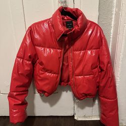 Red Puffer Jacket 