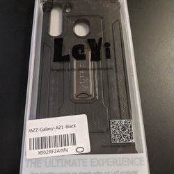 Leyi Samsung Galaxy A21 Phone Case Black