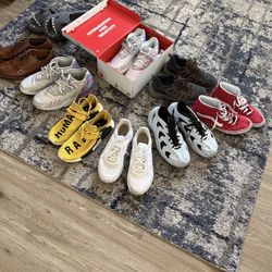 Great Men’s Shoe Lot — 9 Pairs Sz. 10.5-11 Comfy Adidas Vans Like NEW! Assorted Shoes Collection
