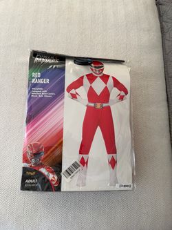 Red power ranger size XL costume