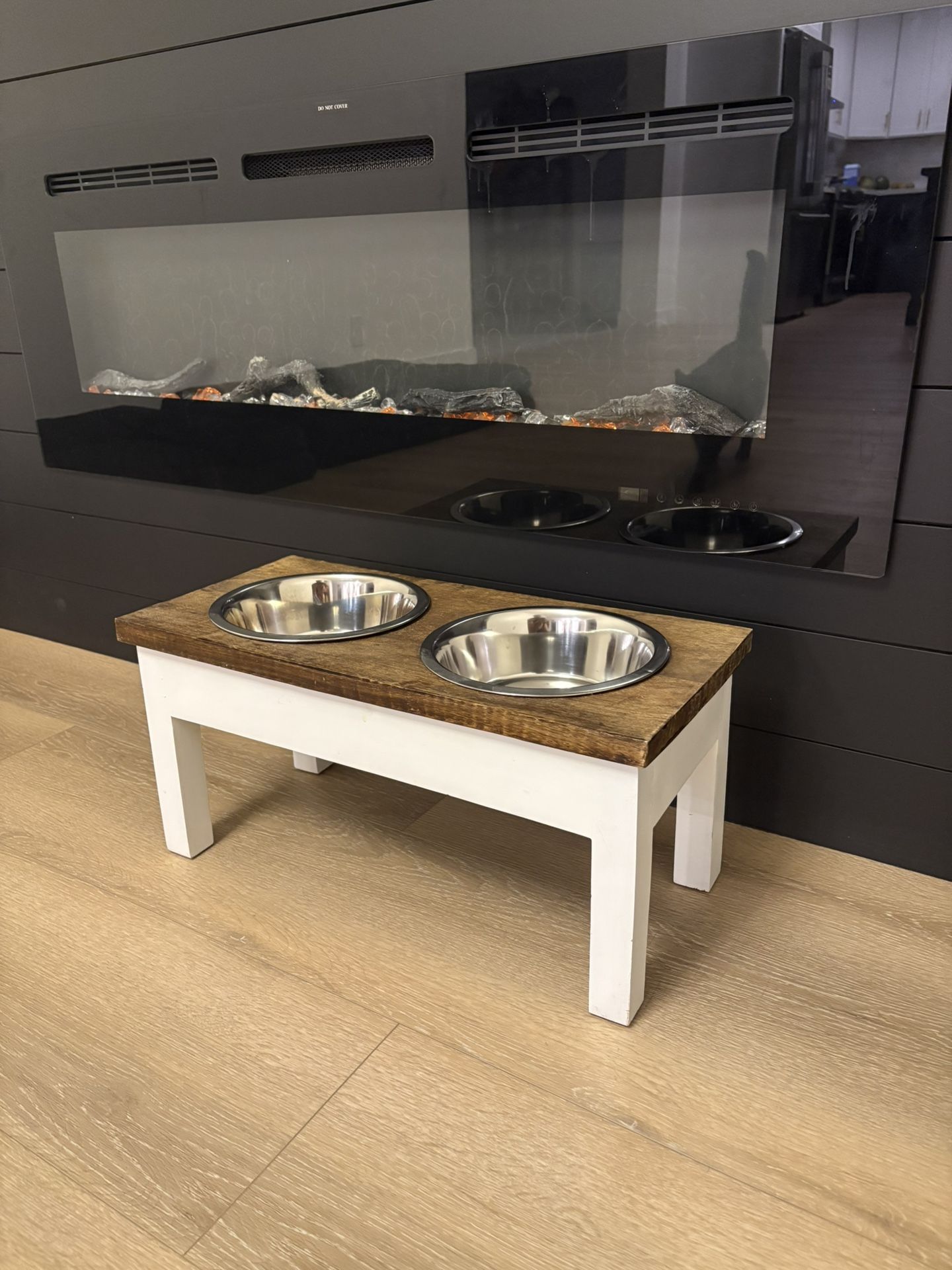 Raised Wood Dog Bowls