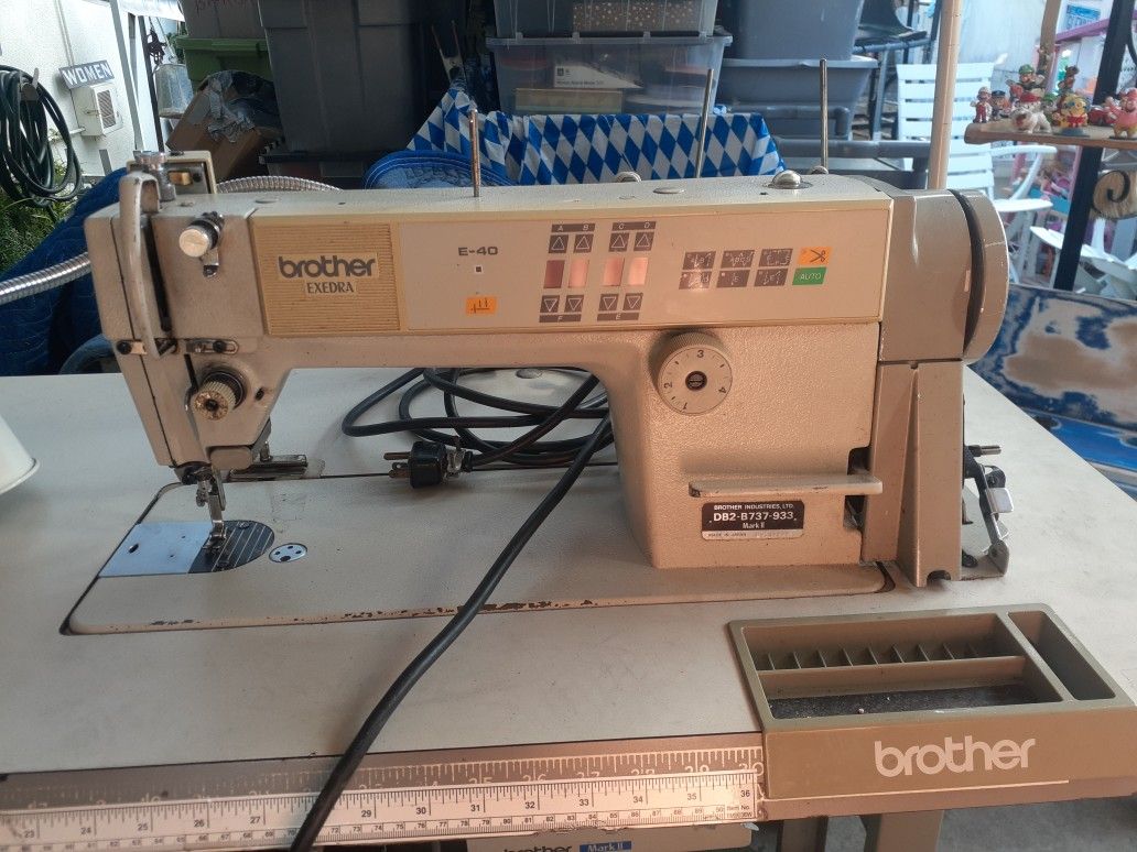 Industrial Brother Exedra E40 Sewing Machine Mark II for Sale in