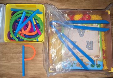 Lakeshore find a letter game and building letters box