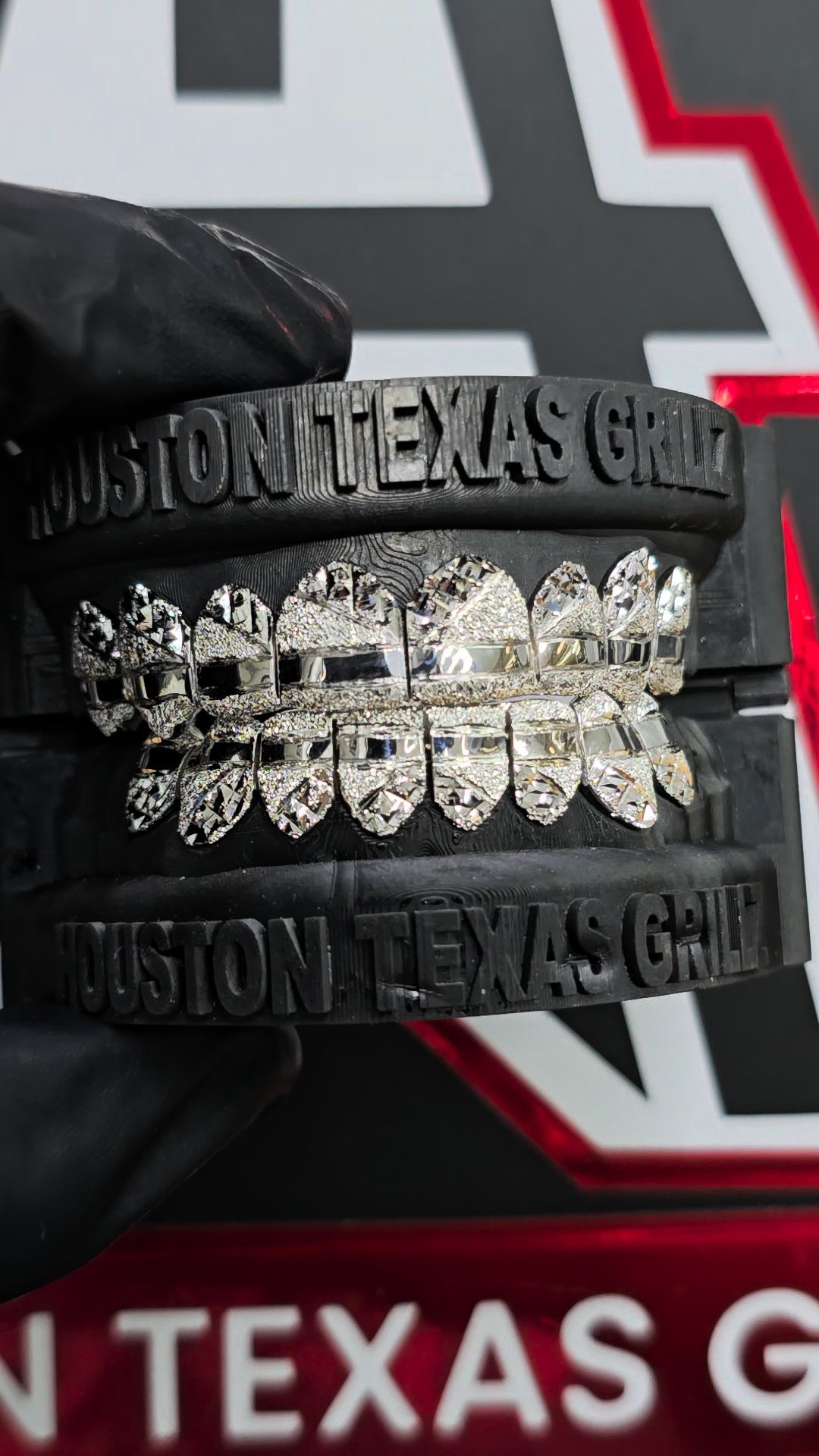 8 Top 8 Bottom Silver Grillz