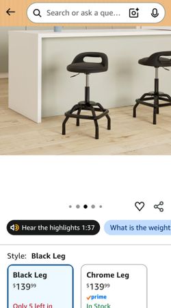 3 black barstools