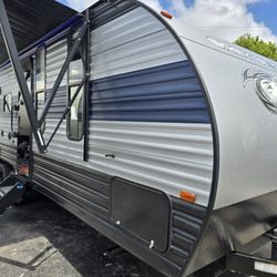 Travel Trailer Toy Hauler   78" Inch High Rear door