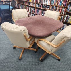 Set of 4 Leather Dining Chairs