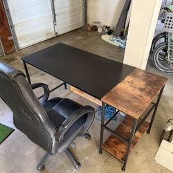 Desk And Office Chair 