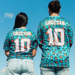 CHEETAH JERSEY ALL SIZES AVAILABLE FINS UP🐬