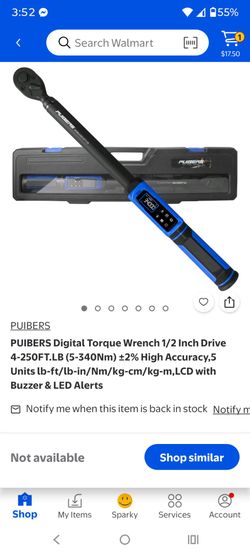 Torque Wrench  1/2" Digital 2.2-147.5 https://offerup.com/redirect/?o=RnQubGIv 3-200 Nm Digital Electronic Torque Wrench ±1% Accuracy