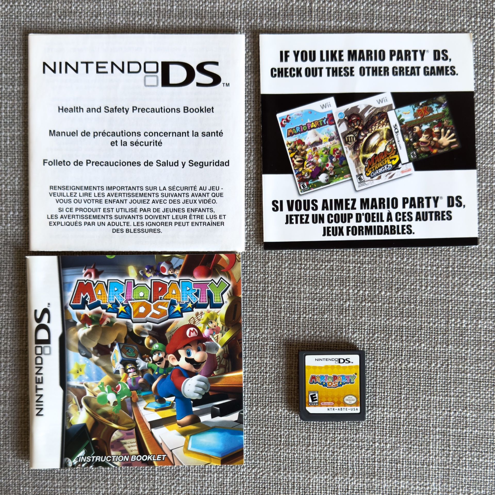 Mario Party Nintendo DS Lite 3DS CIB Complete