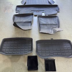Tesla Model 3 Floor Mats And Organizer 