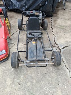 Go Cart With Fiberglass Racing Car Frame 
