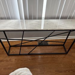 Skinny table for wall