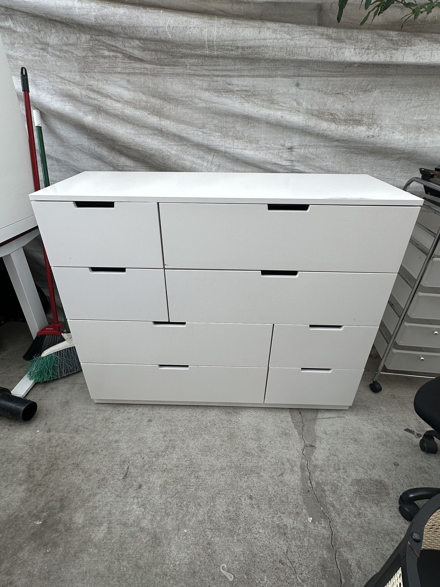 White Ikea Nordli Dresser 
