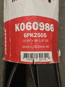 Gates K060986 Micro-V Serpentine Drive Belt