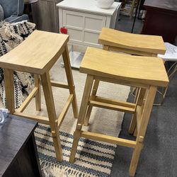 Bar Stools Wood New Assembled $45 Each