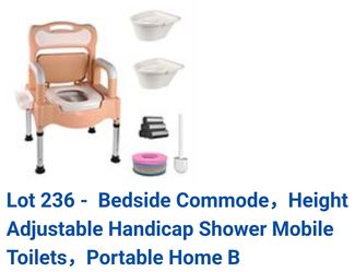 Heavy Duty Bedside Commode/ Toilet