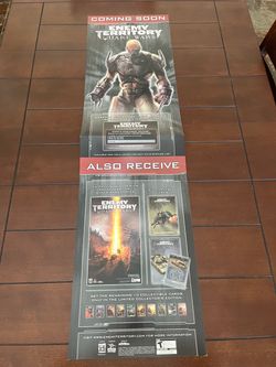 Quake Wars Enemy Territory Vintage GameStop Video Game Display Poster