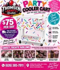 Party cooler cart