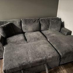 Gray Small Sectional Couch 