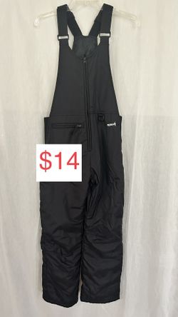 Ski Gear Skigear Snow Ski Bib Overalls Black Size Youth L Large Kids Unisex