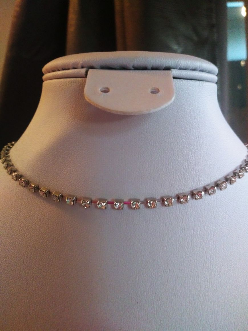 Rhinestone choker