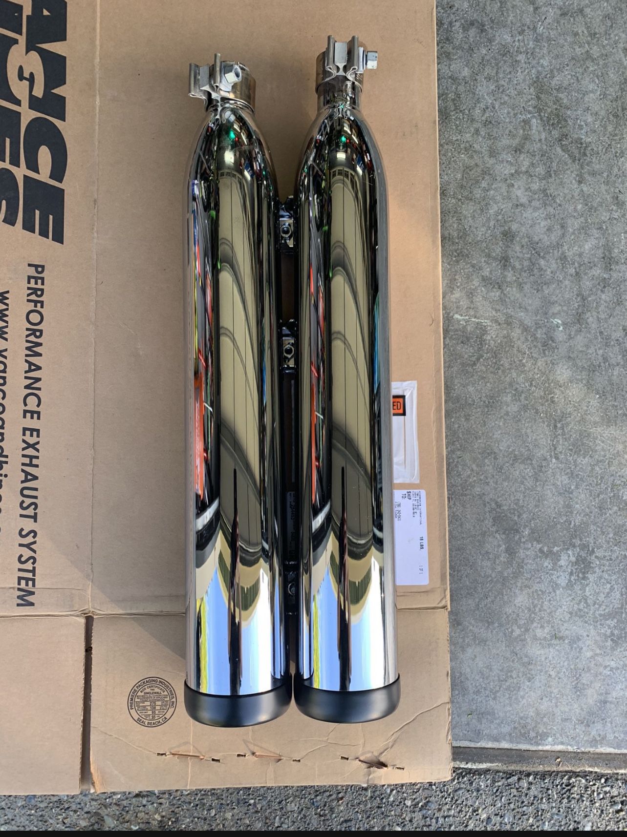 2018 Indian Scout stock mufflers, $50!