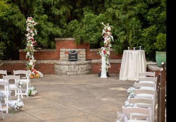 Wedding arch with flowers
